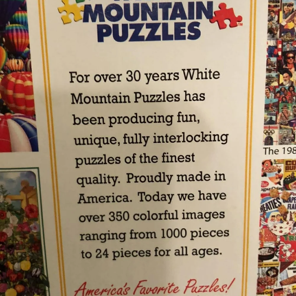 Television History 1000 Piece Puzzle